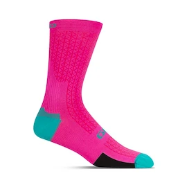 Șosete de ciclism Giro HRC Team Neon Pink/Screaming Teal