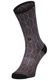 Șosete de ciclism pentru femei Scott Trail Contessa Signature Crew Black/Brick Red