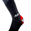 Șosete de compresie pentru bărbați McDavid  Elite Active Compression Socks 8842 Black/Scarlet