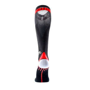 Șosete de compresie pentru bărbați McDavid  Elite Active Compression Socks 8842 Black/Scarlet