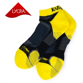 Șosete Karakal Socks X4 Men Trainer Yellow Black-41-47