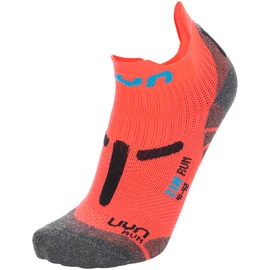 Șosete pentru femei UYN RUN 2IN SOCKS Coral Fluo/Anthracite