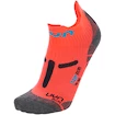 Șosete pentru femei UYN  RUN 2IN SOCKS Coral Fluo/Anthracite  35/36