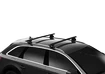 Suport pentru plafon Thule cu EVO WingBar Black Audi e-tron Sportback 5-dr SUV cu șarpante integrate pentru plafon 20-23