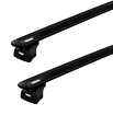 Suport pentru plafon Thule cu EVO WingBar Black Cadillac BLS 4-dr Sedan cu puncte fixe 06-10