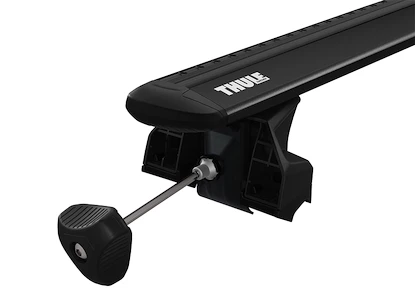 Suport pentru plafon Thule cu EVO WingBar Black Dacia Lodgy 5-dr MPV cu șarpante integrate pentru plafon 12-24