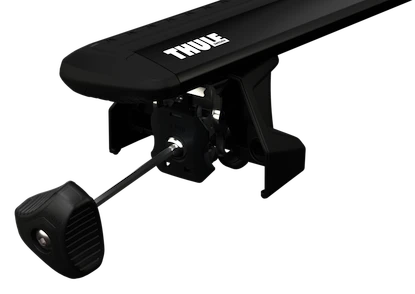 Suport pentru plafon Thule cu EVO WingBar Black Fiat Fullback 2-dr Extended-cab cu puncte fixe 16-24