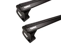 Suport pentru plafon Thule cu EVO WingBar Black Jeep Compass 5-dr SUV cu puncte fixe 11-16