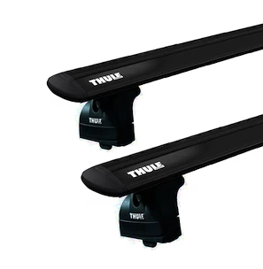 Suport pentru plafon Thule cu EVO WingBar Black Kia Carens (Mk II) 5-dr MPV cu șarpante integrate pentru plafon 07-12