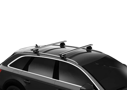 Suport pentru plafon Thule cu EVO WingBar Cadillac Escalade 5-dr SUV cu șarpante integrate pentru plafon 15-20