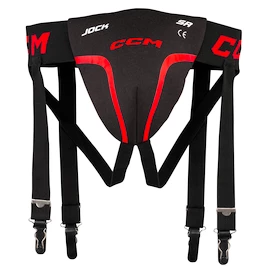 Suspensor CCM Jock Combo Black/Red Junior