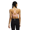 Sutien pentru femei adidas  Believe This Medium Support Workout Logo Ambient Blush