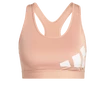 Sutien pentru femei adidas  Believe This Medium Support Workout Logo Ambient Blush