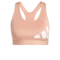 Sutien pentru femei adidas  Believe This Medium Support Workout Logo Ambient Blush