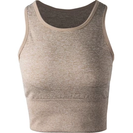 Sutien pentru femei Endurance Flowee Seamless Sports Bra Warm Taupe