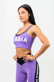 Sutien pentru femei Nebbia FLEX Double Layer Light-Support Sports Bra purple