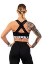 Sutien pentru femei Nebbia  Medium Impact Cross Back Sports Bra 410 black