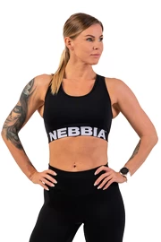 Sutien pentru femei Nebbia Medium Impact Cross Back Sports Bra 410 black