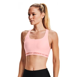 Sutien pentru femei Under Armour Crossback Mid Bra pink