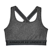 Sutien pentru femei Under Armour  Crossback Mid Heather Bra grey