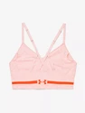 Sutien pentru femei Under Armour  Seamless Low Long Htr Bra pink Beta Tint