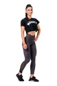 Top pentru femei Nebbia  Fit & Sporty crop top black