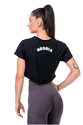 Top pentru femei Nebbia  Fit & Sporty crop top black