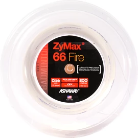 Tricot badminton Ashaway ZyMax 66 Fire Power White - 200 m