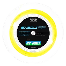 Tricot badminton Yonex Exbolt 63 Yellow (200 m)