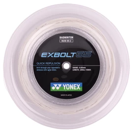 Tricot badminton Yonex Exbolt 65 White (200 m)