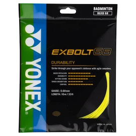 Tricot badminton Yonex Exbolt 68 Yellow (10 m)