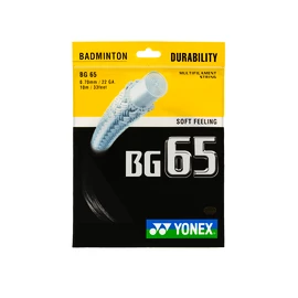 Tricot badminton Yonex Micron BG65 Black (0.70 mm)