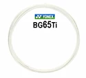 Tricot badminton Yonex  Micron BG65Ti White (0.70 mm)