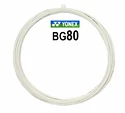 Tricot badminton Yonex  Micron BG80 White (0.68 mm)