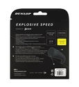 Tricot de tenis Dunlop  Explosive Speed Black 1.25 Set (12 m)