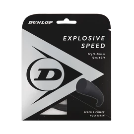 Tricot de tenis Dunlop Explosive Speed Black 1.25 Set (12 m)