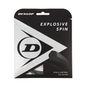 Tricot de tenis Dunlop  Explosive Spin Black 1.25 Set (12 m)