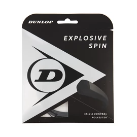 Tricot de tenis Dunlop Explosive Spin Black 1.25 Set (12 m)