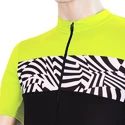 Tricou de ciclism pentru bărbați Sensor  Cyklo Miles Black/Neon Yellow