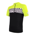 Tricou de ciclism pentru bărbați Sensor  Cyklo Miles Black/Neon Yellow