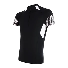 Tricou de ciclism pentru bărbați Sensor  Cyklo Race Black/White