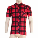 Tricou de ciclism pentru bărbați Sensor  Cyklo Square Red