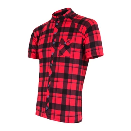 Tricou de ciclism pentru bărbați Sensor Cyklo Square Red