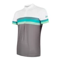 Tricou de ciclism pentru bărbați Sensor  Cyklo Summer Stripe Grey/Green