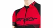 Tricou de ciclism pentru bărbați Sensor  Cyklo Team Up Black/Red