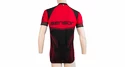 Tricou de ciclism pentru bărbați Sensor  Cyklo Team Up Black/Red