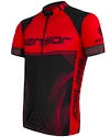 Tricou de ciclism pentru bărbați Sensor  Cyklo Team Up Black/Red S