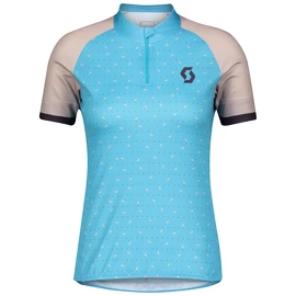 Tricou de ciclism pentru femei Scott Endurance 30 S/Sl Breeze Blue/Blush Pink