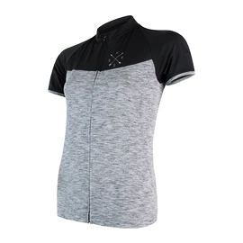 Tricou de ciclism pentru femei Sensor Cyklo Motion Grey/Black