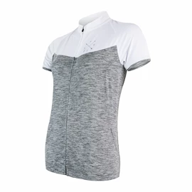 Tricou de ciclism pentru femei Sensor Cyklo Motion Grey/White